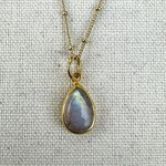 Prehistoric Works Rainbow Moonstone · 24K Gold