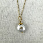 Prehistoric Works Pearl  w/Diamond · 24K Gold