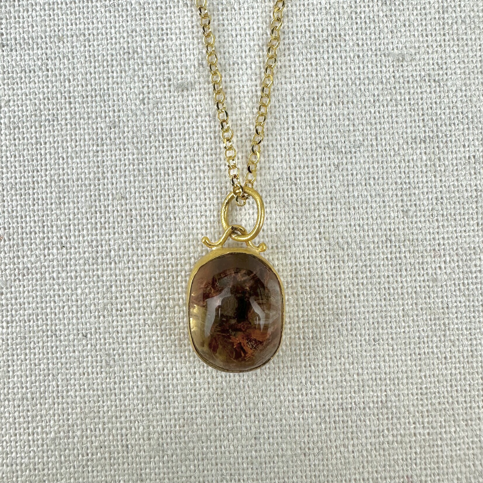 Prehistoric Works Moss Quartz · 24K Gold