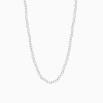 Silver Stars Collection Charm Bar · Silver · Linked Heart Chain · 16
