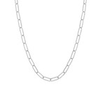 Silver Stars Collection Charm Bar · Silver · Paperclip Chain · 18