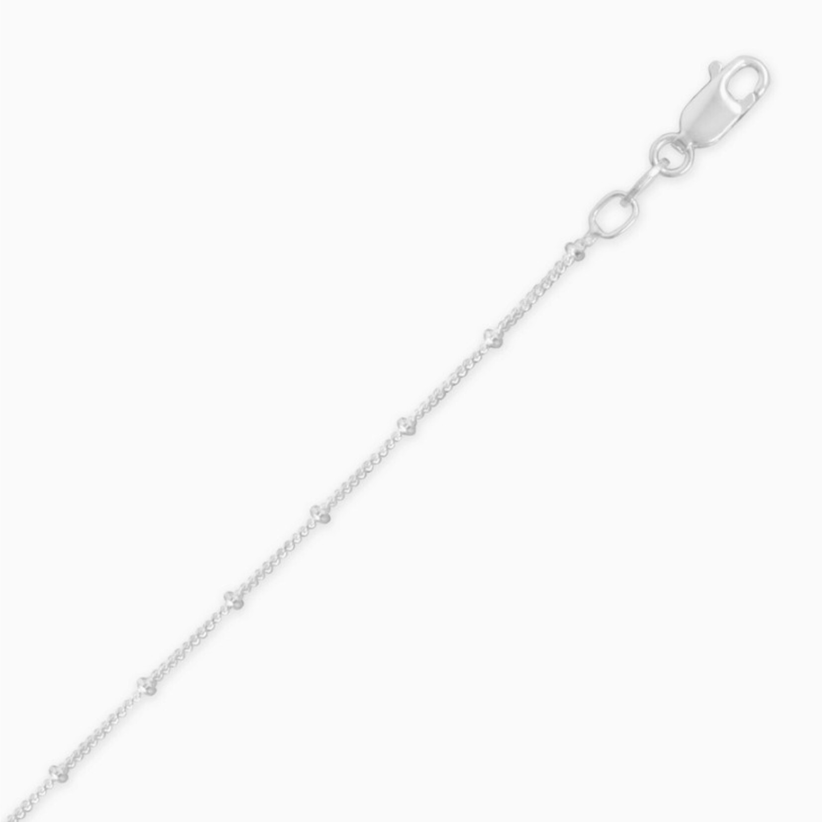 Silver Stars Collection Charm Bar · Silver · Satellite Chain · 18