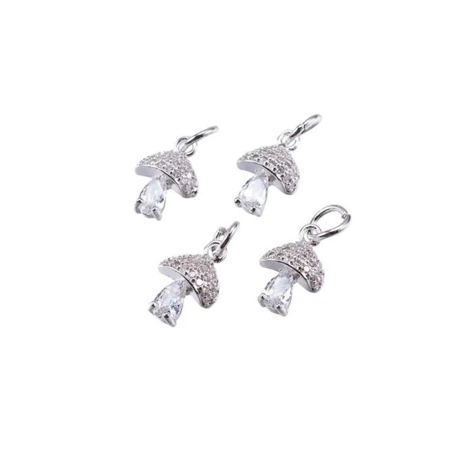 The Charm Bar Company Charm Bar · Silver · Gem Mushroom