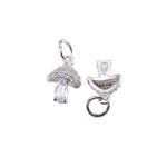 The Charm Bar Company Charm Bar · Silver · Gem Mushroom