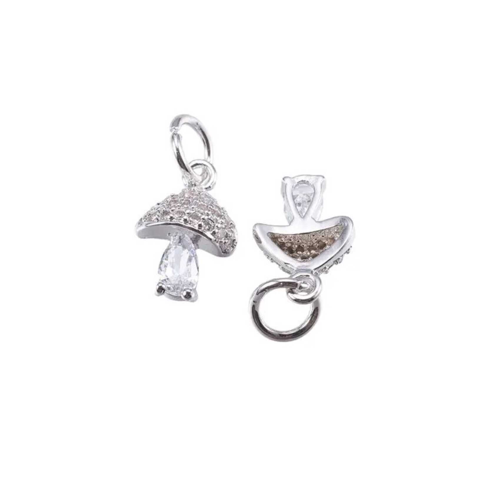 The Charm Bar Company Charm Bar · Silver · Gem Mushroom
