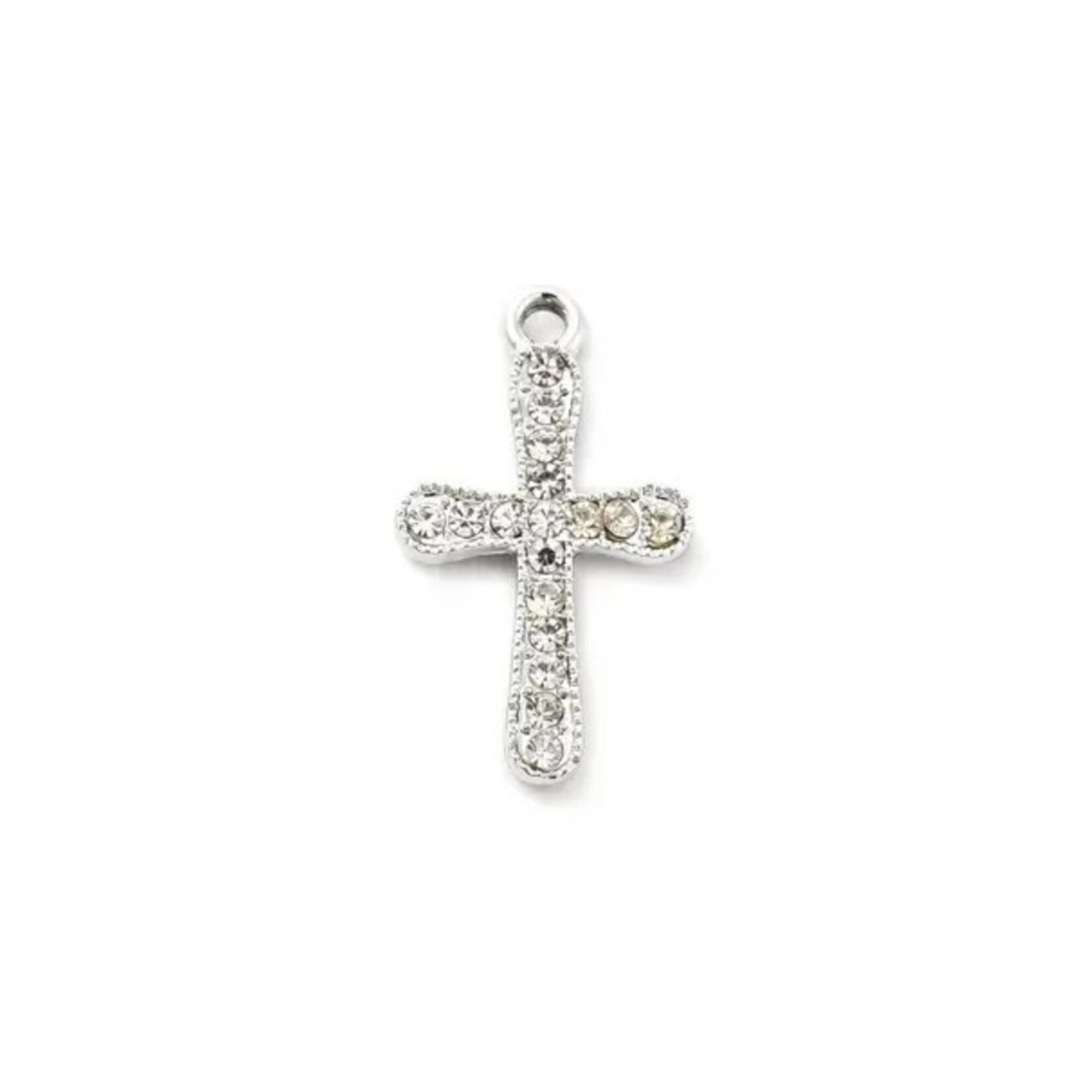 The Charm Bar Company Charm Bar · Silver · Gem Cross