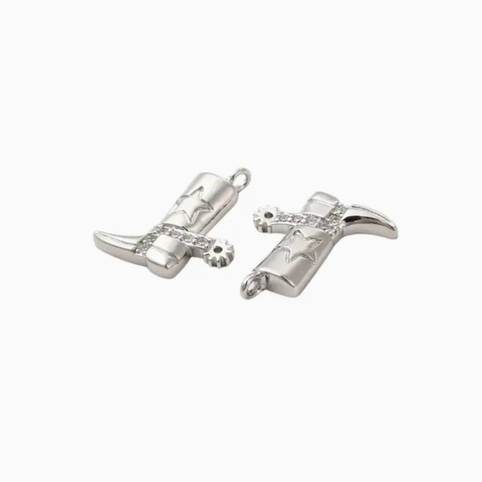 The Charm Bar Company Charm Bar · Silver · Cowgirl Boot