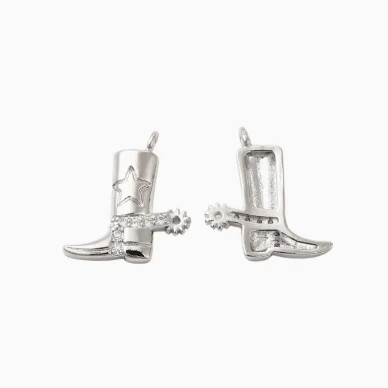 The Charm Bar Company Charm Bar · Silver · Cowgirl Boot
