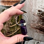 *Foxlark Crystal Jewelry *Amethyst Crystal Point Necklace · Sterling Silver