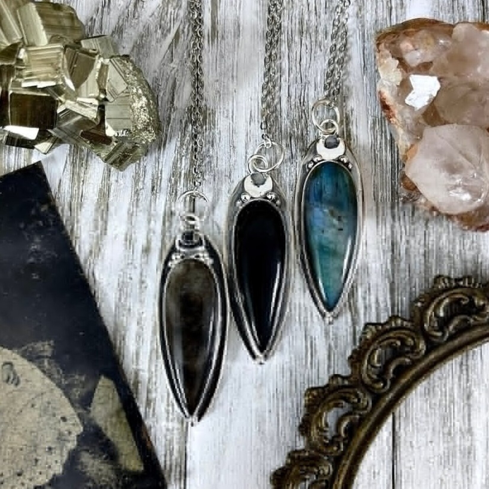 *Foxlark Crystal Jewelry Magic Moon Crystal Necklace · Sterling Silver ·