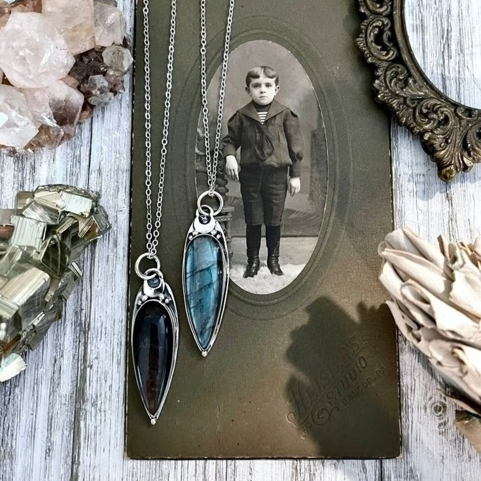 *Foxlark Crystal Jewelry Magic Moon Crystal Necklace · Sterling Silver ·