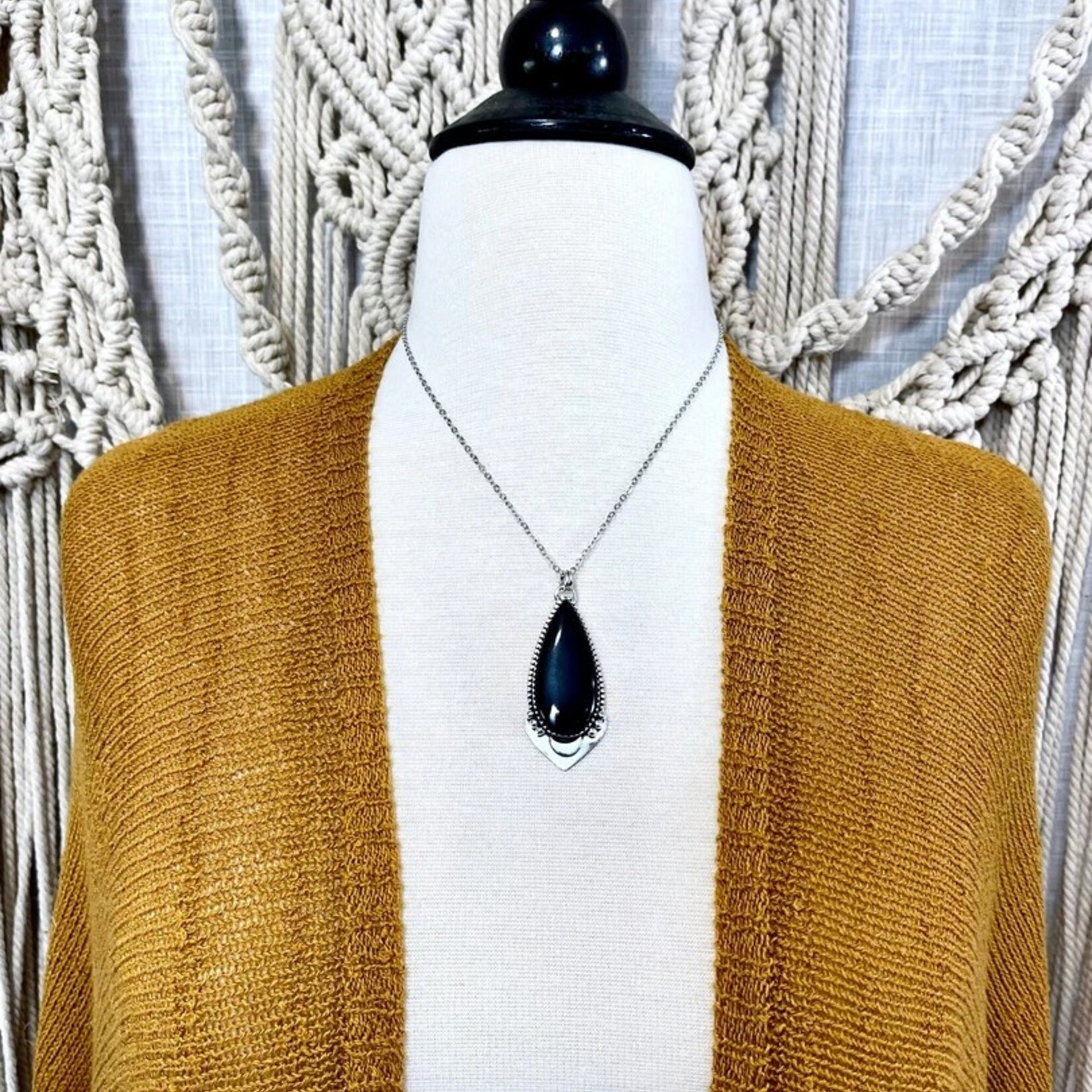 *Foxlark Crystal Jewelry Midnight Moon Crystal Necklace · Sterling Silver ·