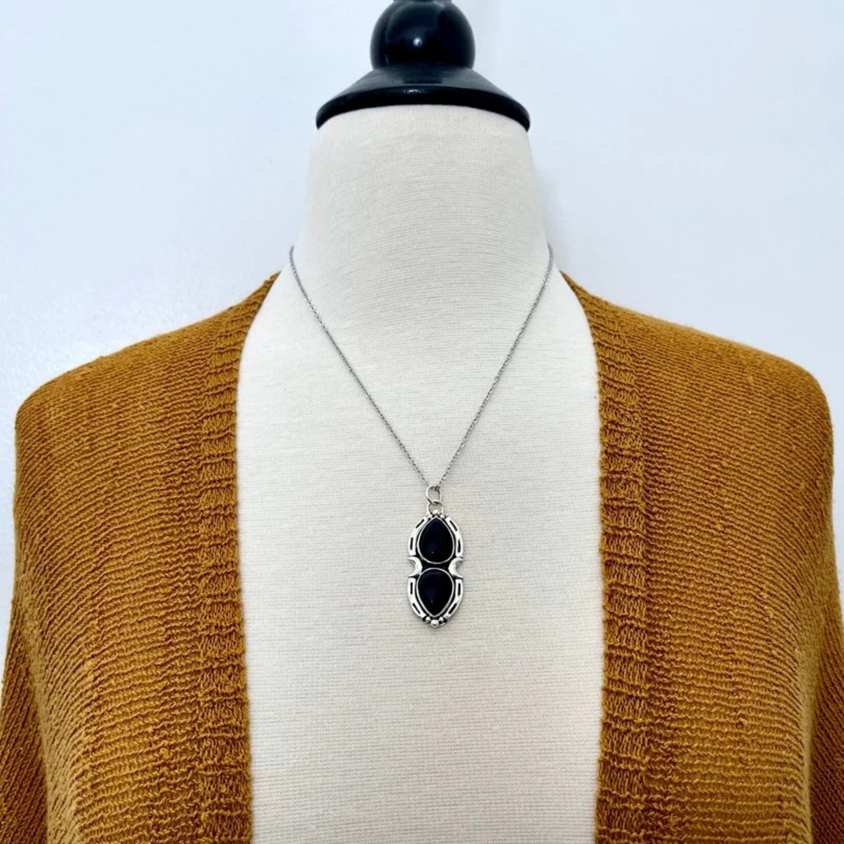 *Foxlark Crystal Jewelry Mystic Moon Crystal Statement Necklace · Sterling Silver ·