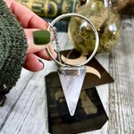 *Foxlark Crystal Jewelry *Rose Quartz Crystal Pendulum Necklace Pendant · Fine Silver