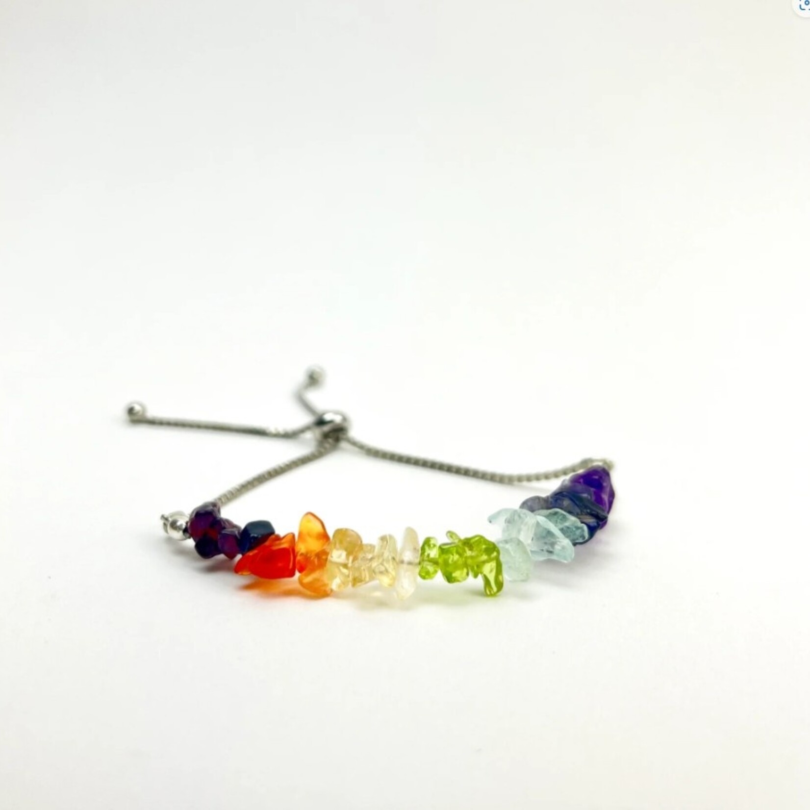 Adjustable Crystal Chip Bracelet |
