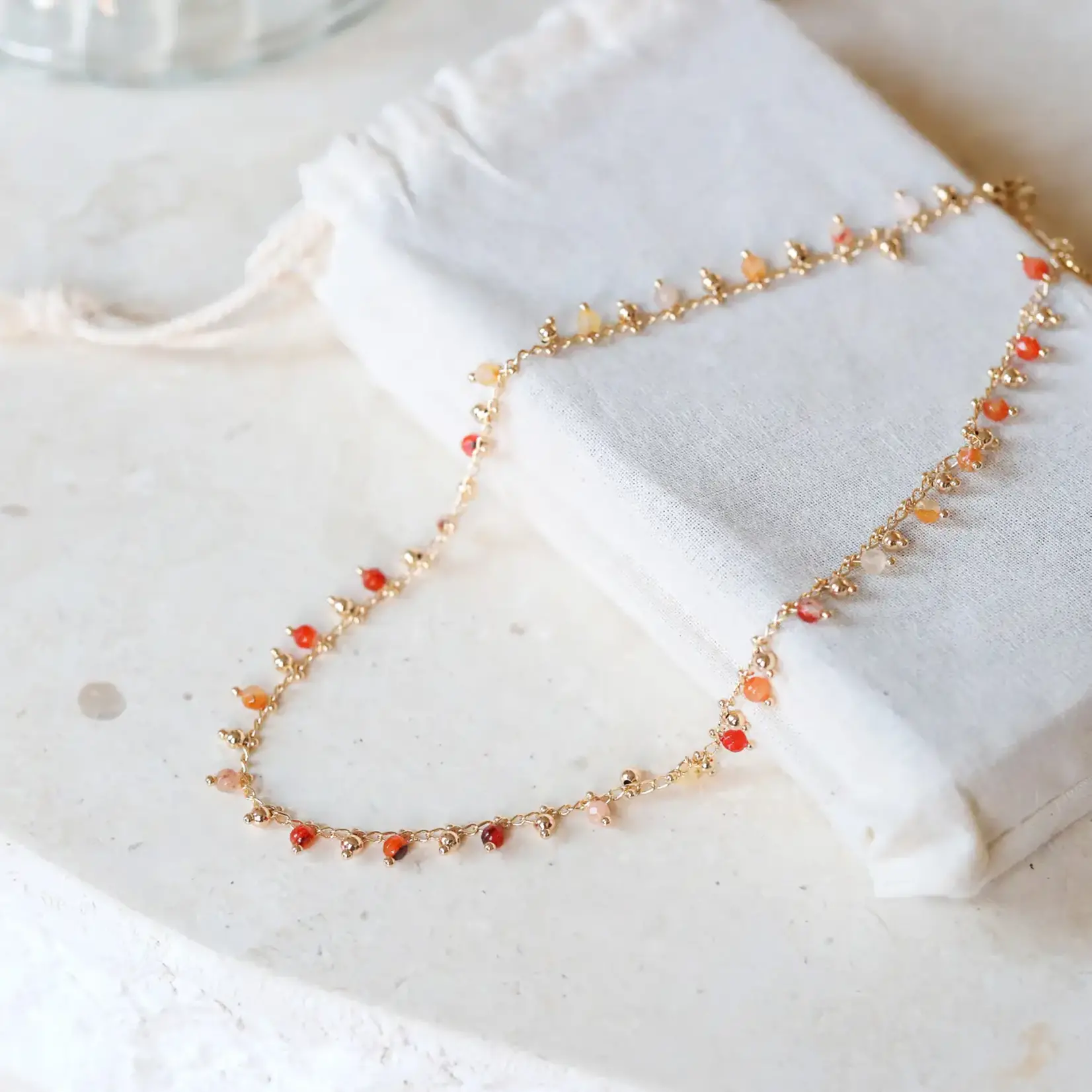 Midsummer Necklace · Orange Agate