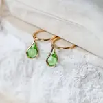 Mana Potion Hoop Earrings · Green