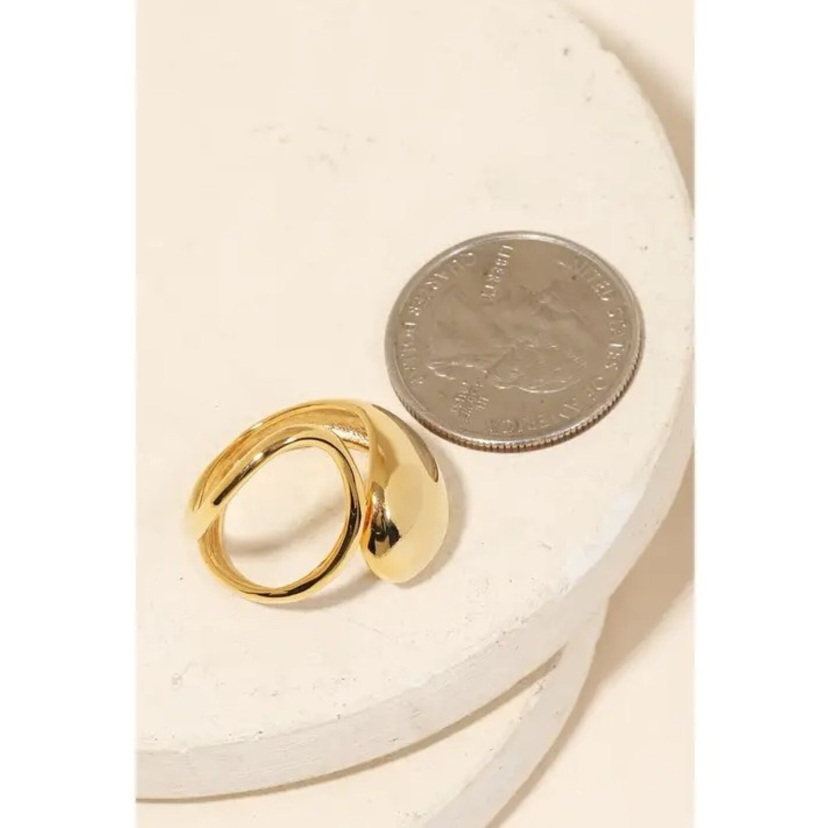 Polished Rounded Band Ring · Gold