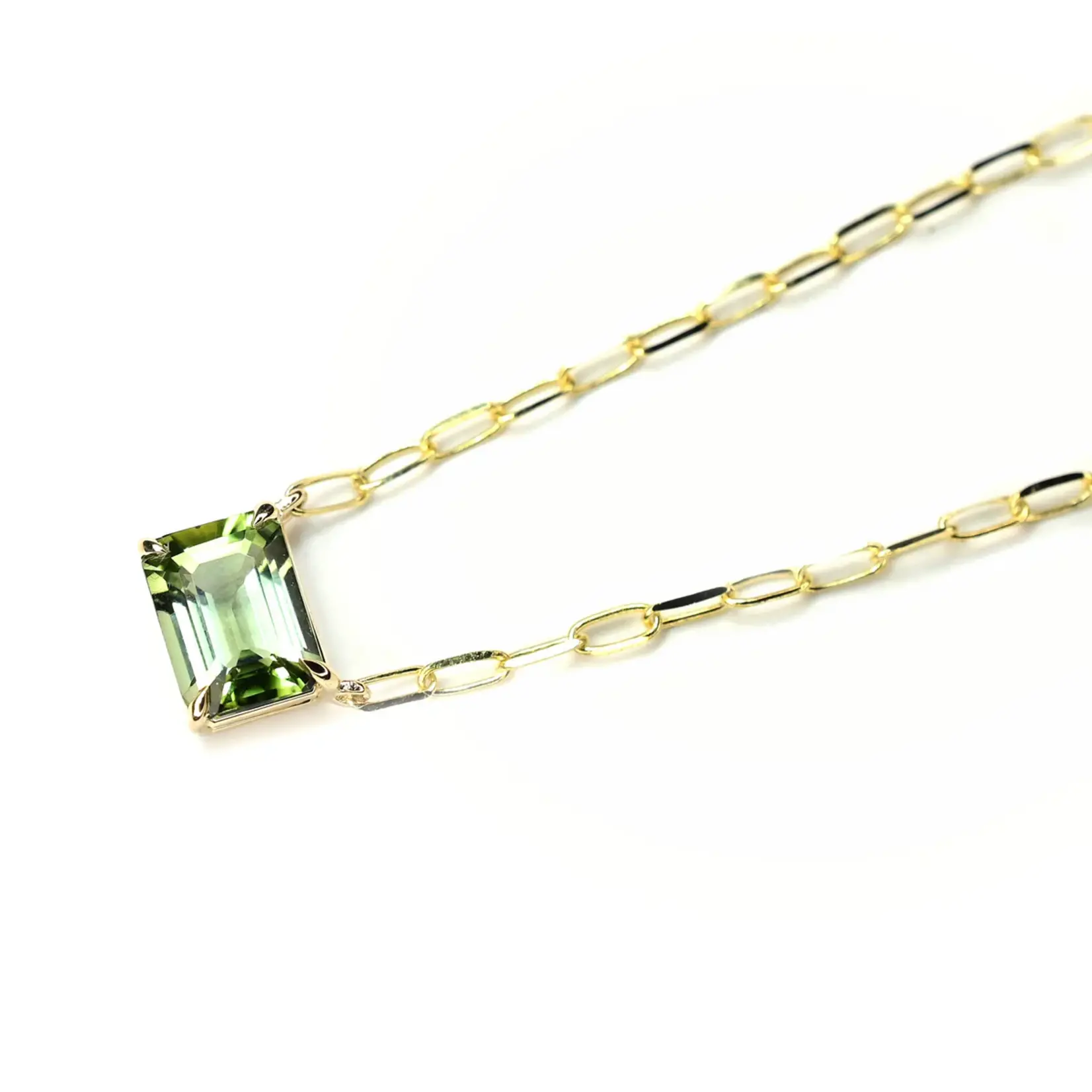 Barra Necklace · Tourmaline · 14K Gold