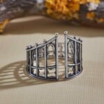 Gothic Gate Ring · Silver · Adjustable