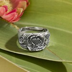 Peony Ring · Sterling Silver · 8