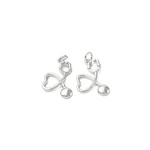 The Charm Bar Company Charm Bar · Silver · Heart Stethoscope