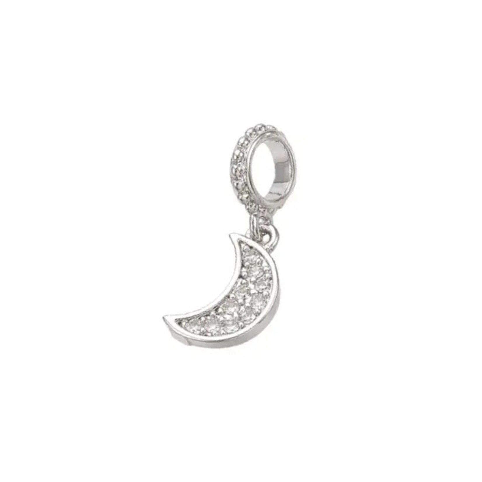 The Charm Bar Company Charm Bar · Silver · Tiny Gem Moon