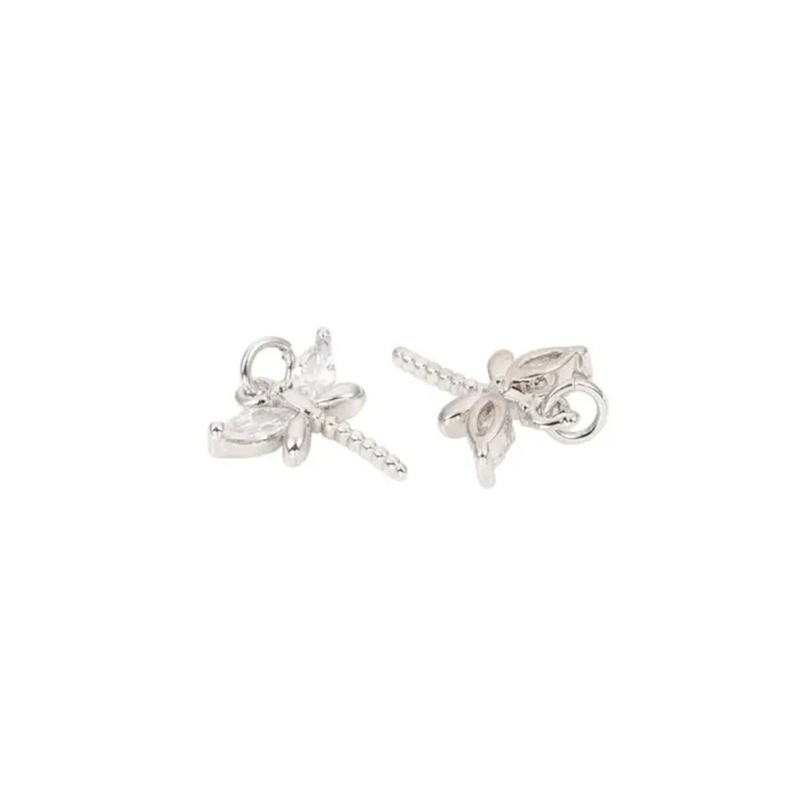 The Charm Bar Company Charm Bar · Silver · Gem Dragonfly