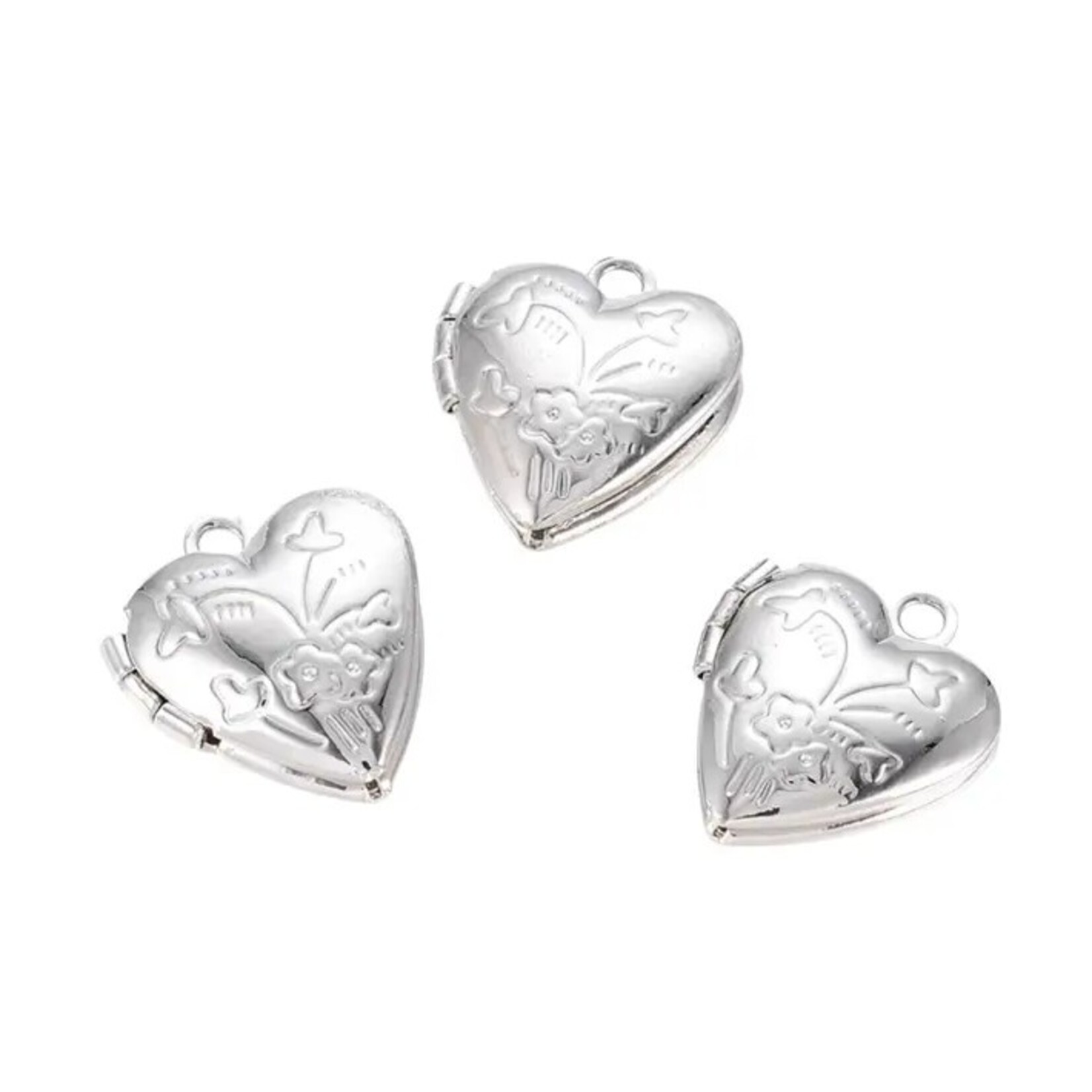 The Charm Bar Company Charm Bar · Silver · Tiny Gem Heart