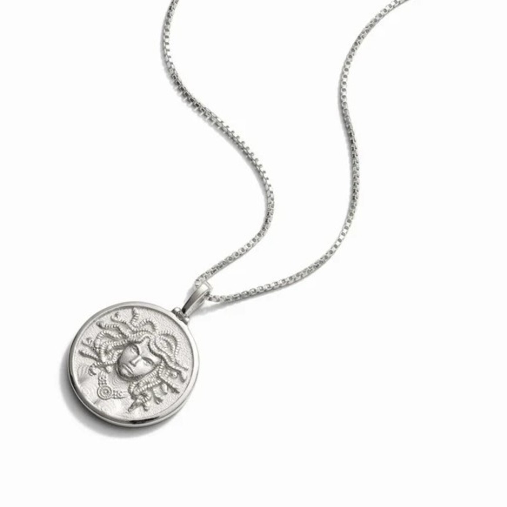 *Medusa Standard 16-18" Box Chain Necklace · Sterling Silver