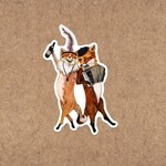 Jahna Vashti Die Cut French Foxes | Sticker