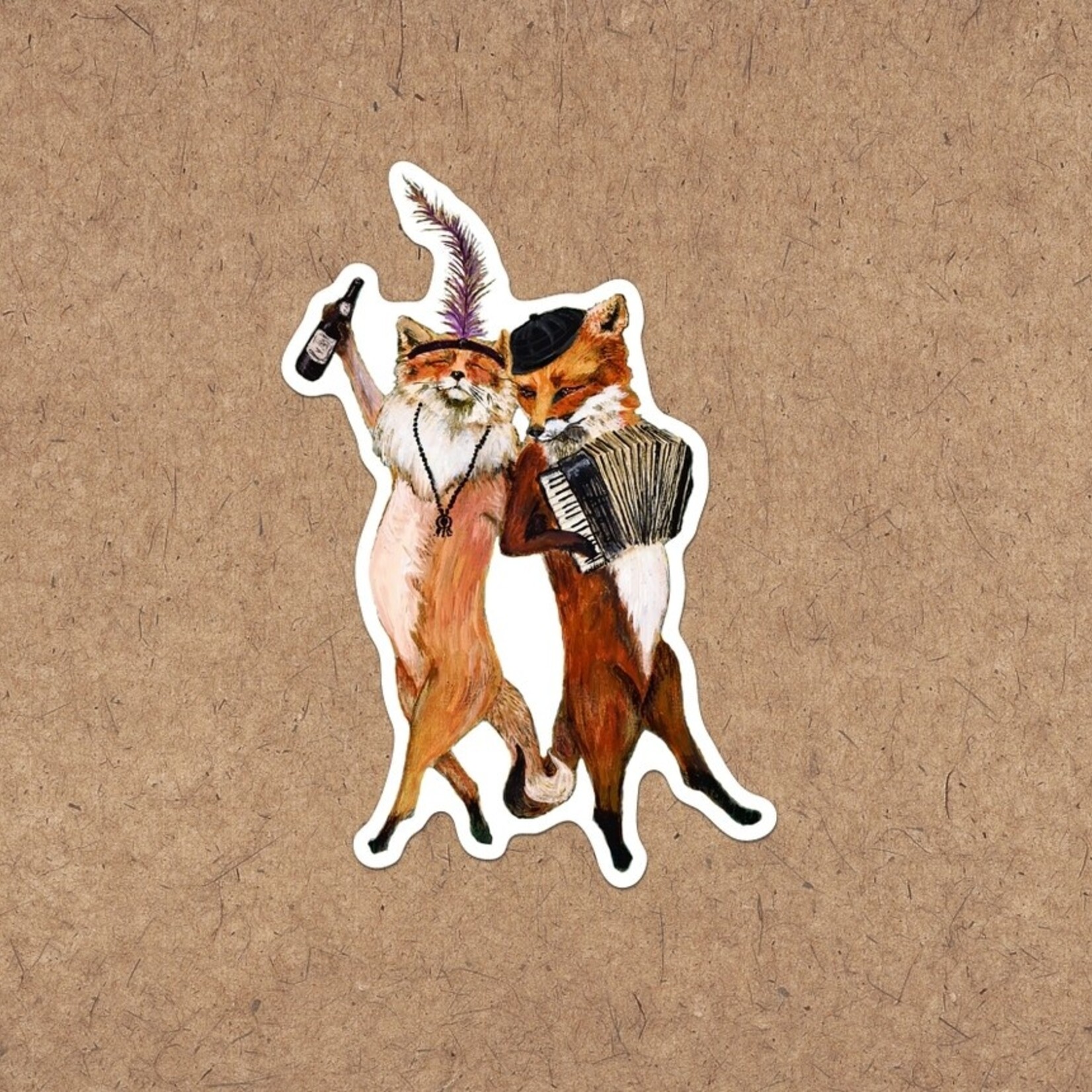 Jahna Vashti French Foxes | Sticker