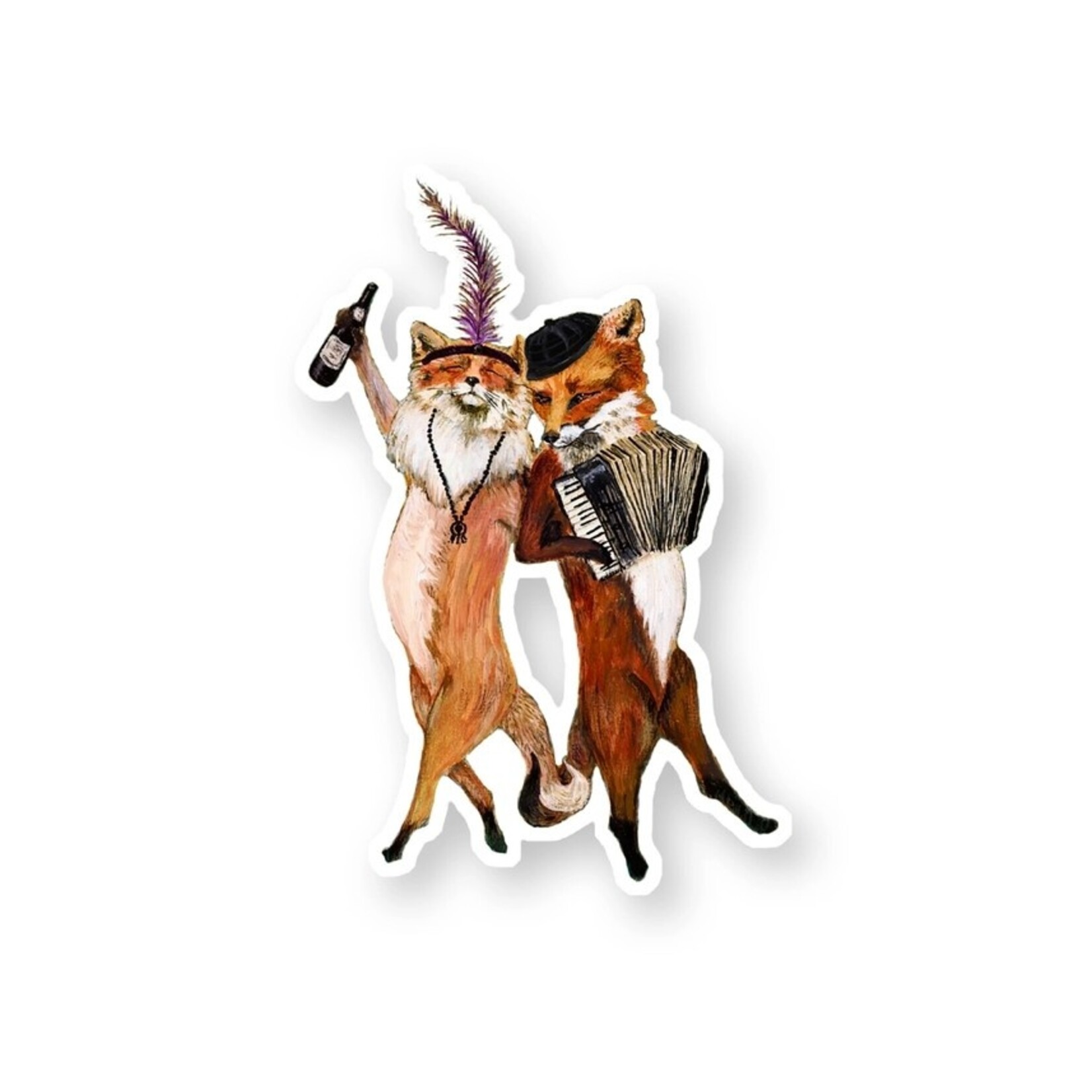 Jahna Vashti French Foxes | Sticker
