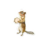 Jahna Vashti Die Cut Tambourine Chipmunk | Sticker