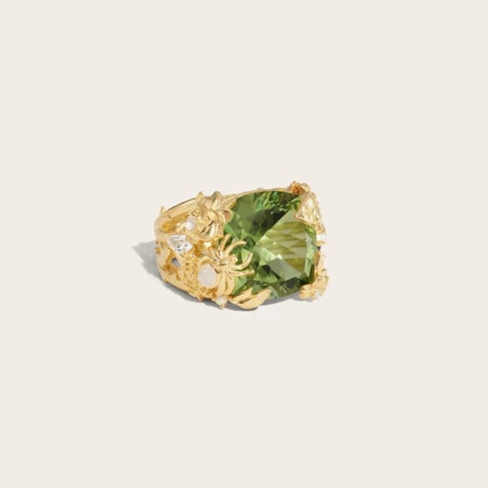 *Queen of the Fairies Statement Ring · 14K Gold Vermeil · 8