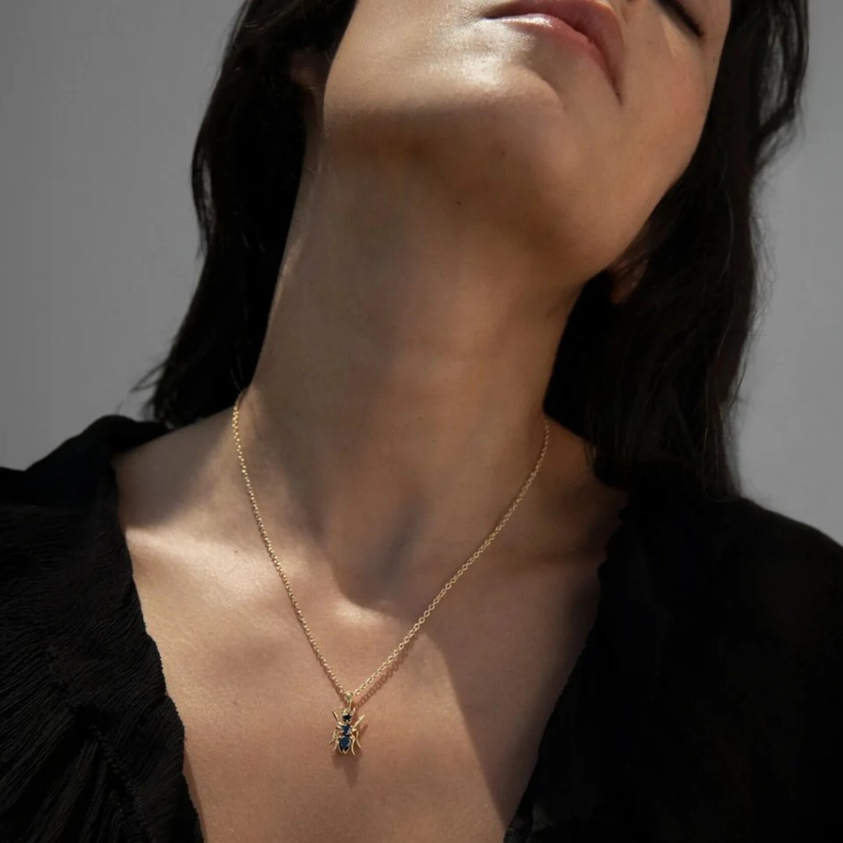 Hematite Ant Necklace ·