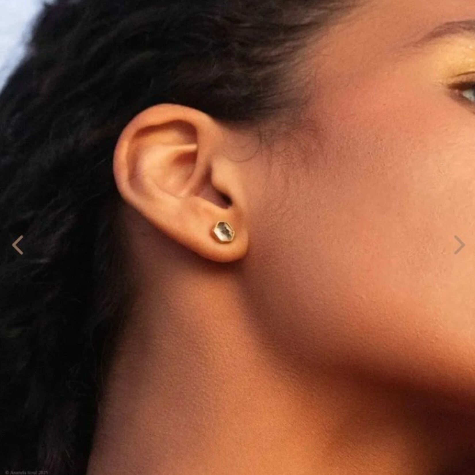 Magic of Life Stud Earrings · 22K Gold Vermeil