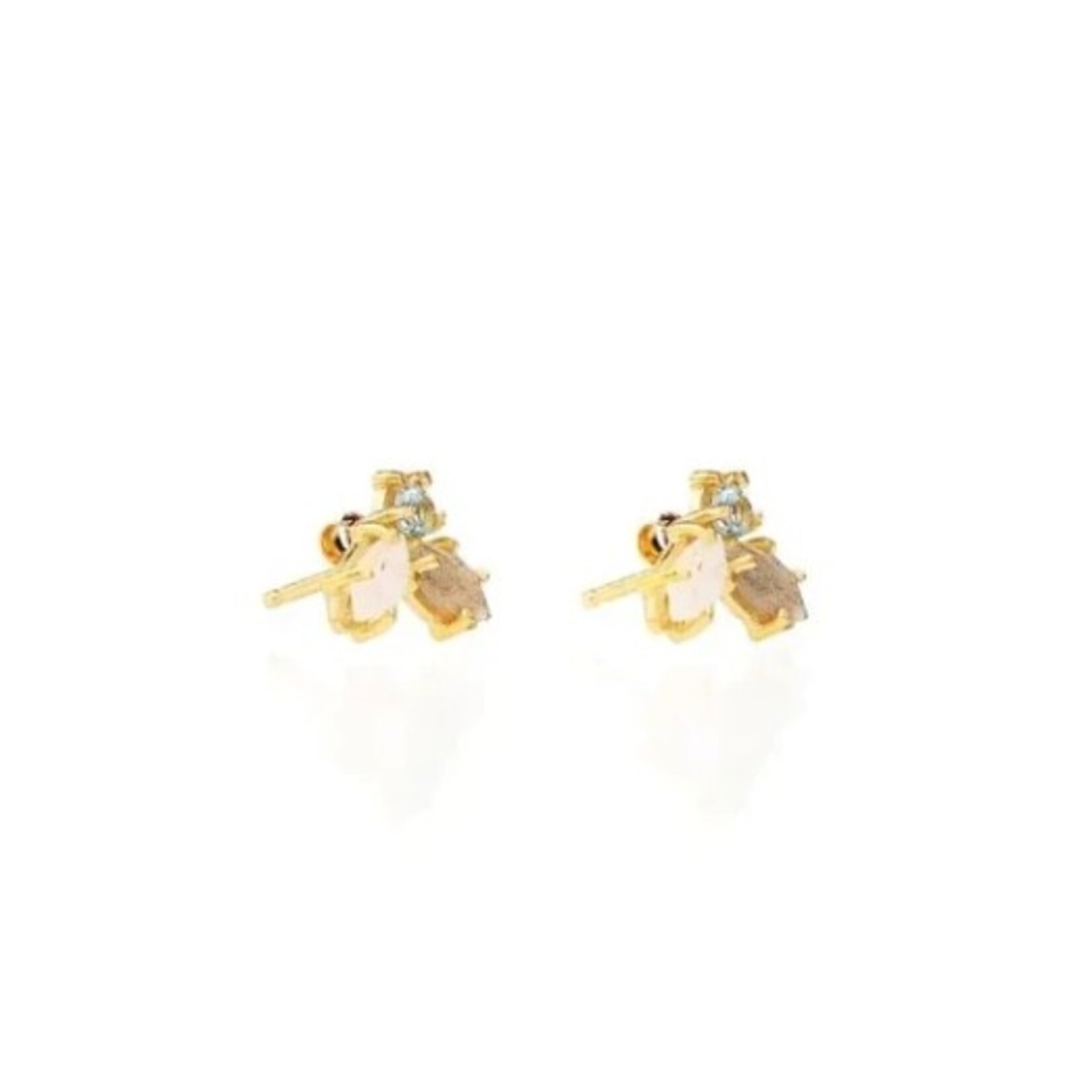 Asmara Stud Earrings · 22K Gold Vermeil