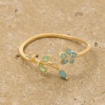*Flower Leaf Ring · Gold