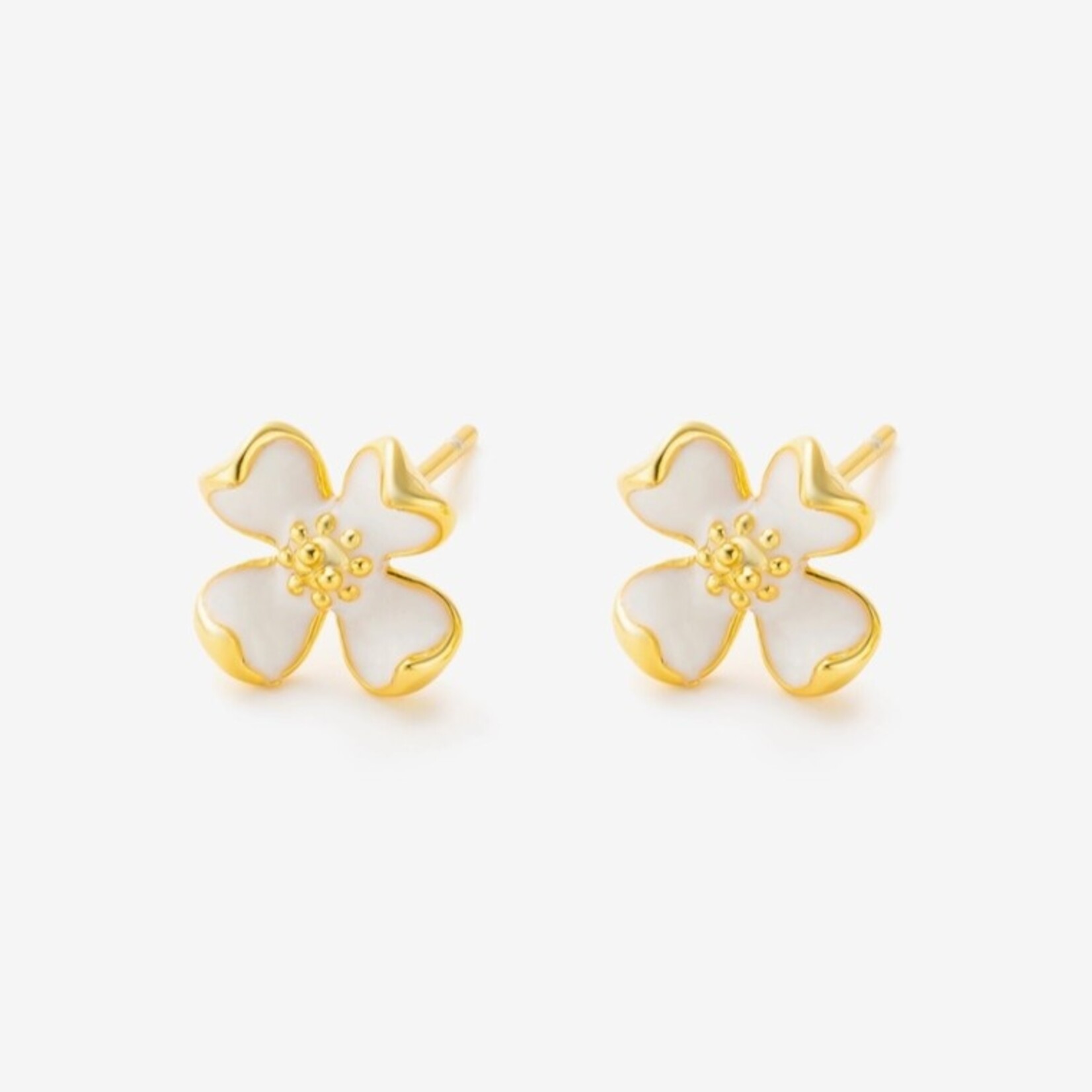 Happyzzzsu Blossom Flower Earrings · Gold