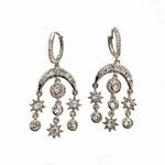 *Pleiades Chandelier Earrings · Silver Plating