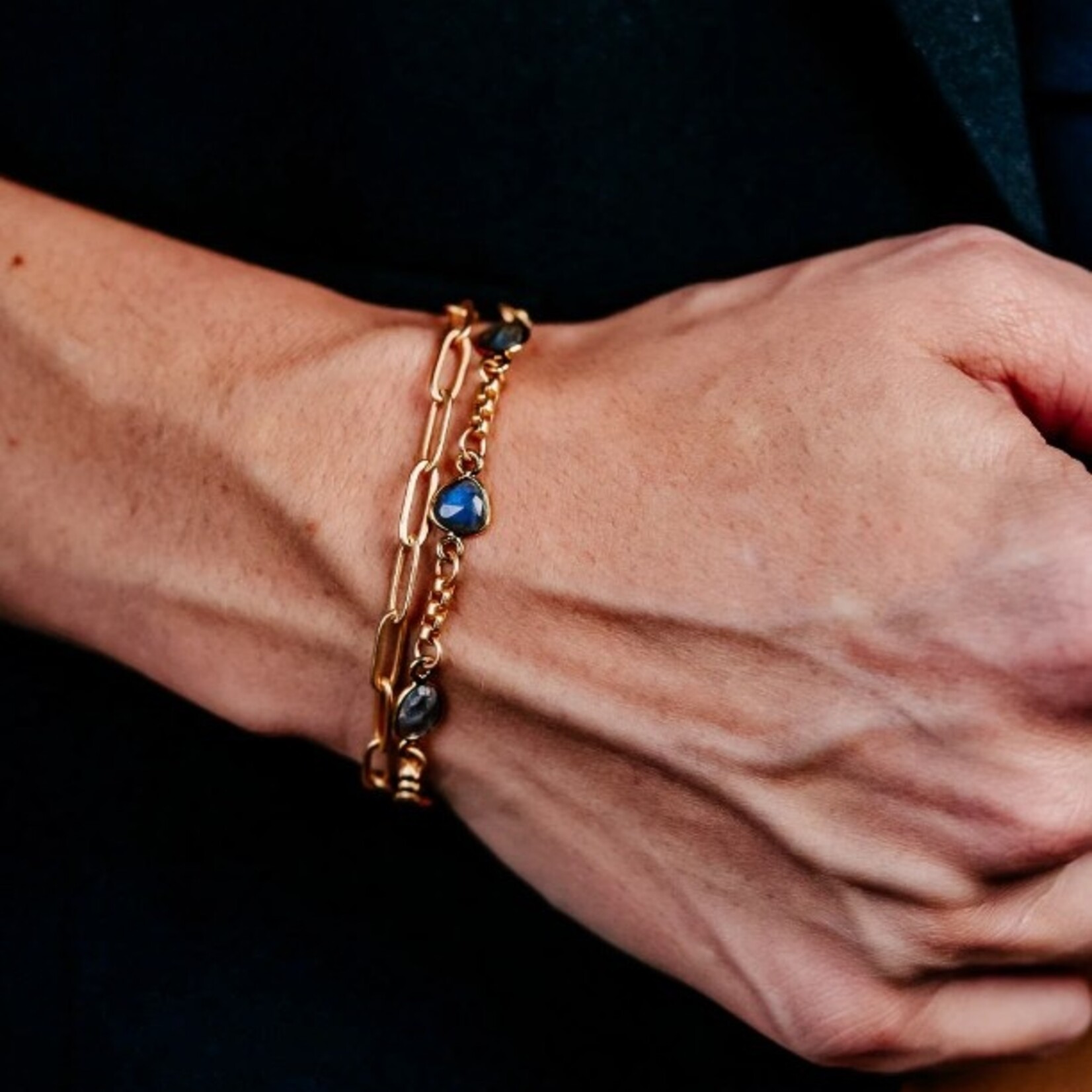 Loni Paul Jewelry Double Wrap Labradorite Bracelet
