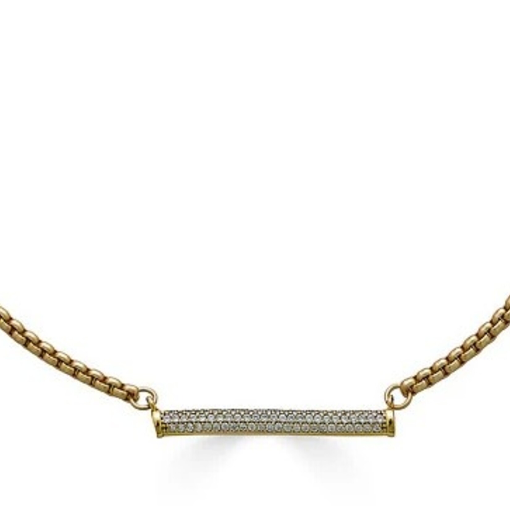Loni Paul Jewelry Gold Pave Bar Necklace