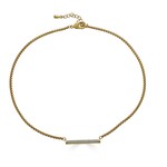 Loni Paul Jewelry Gold Pave Bar Necklace