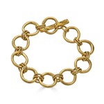 Loni Paul Jewelry Gold Sculpted Circle Bracelet