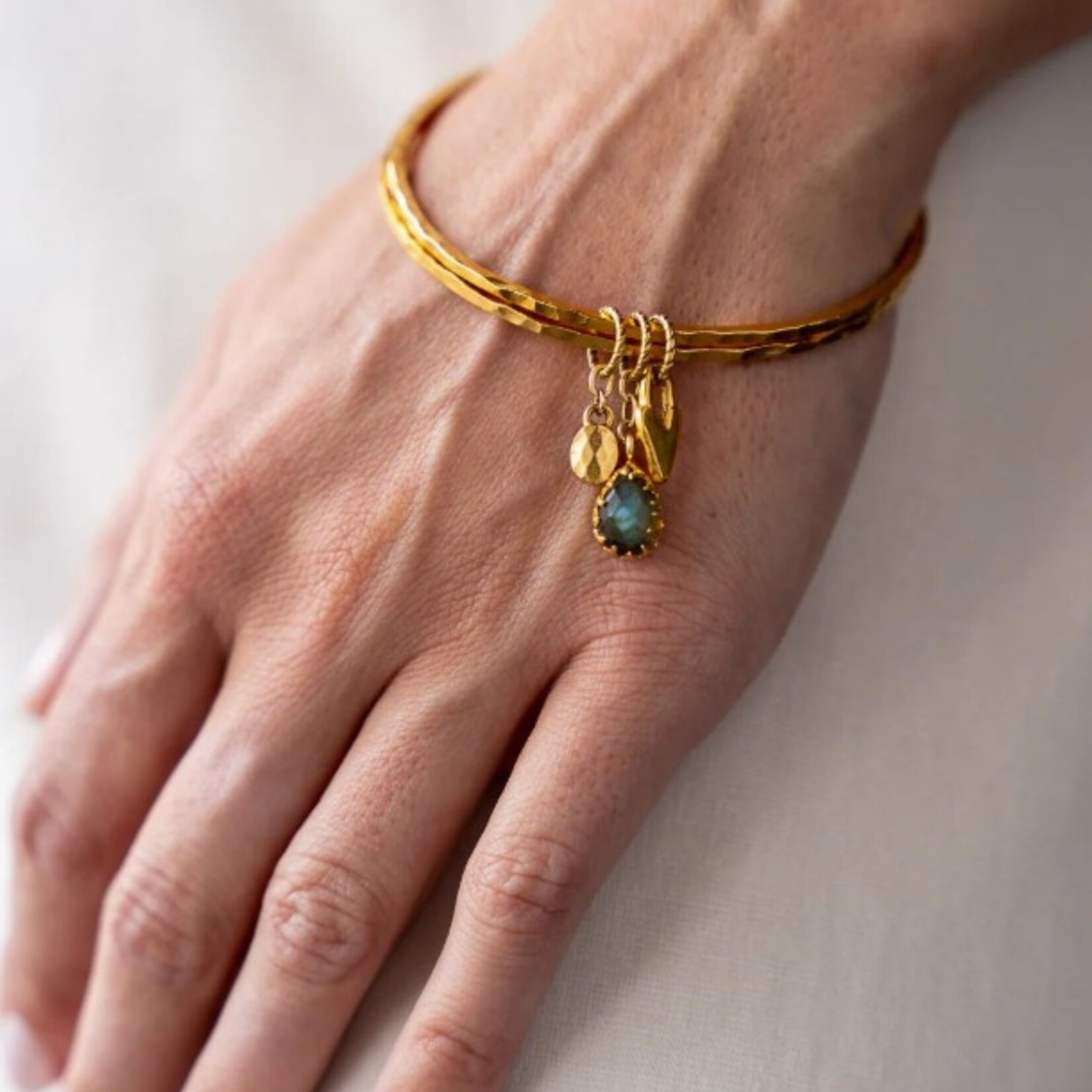 Loni Paul Jewelry Labradorite Talisman Bangle Bracelet