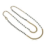Loni Paul Jewelry Long Pyrite and Labradorite Gold Necklace