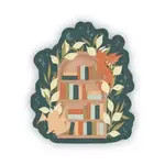Meaggie Moos Dragon Bookshelf | Sticker
