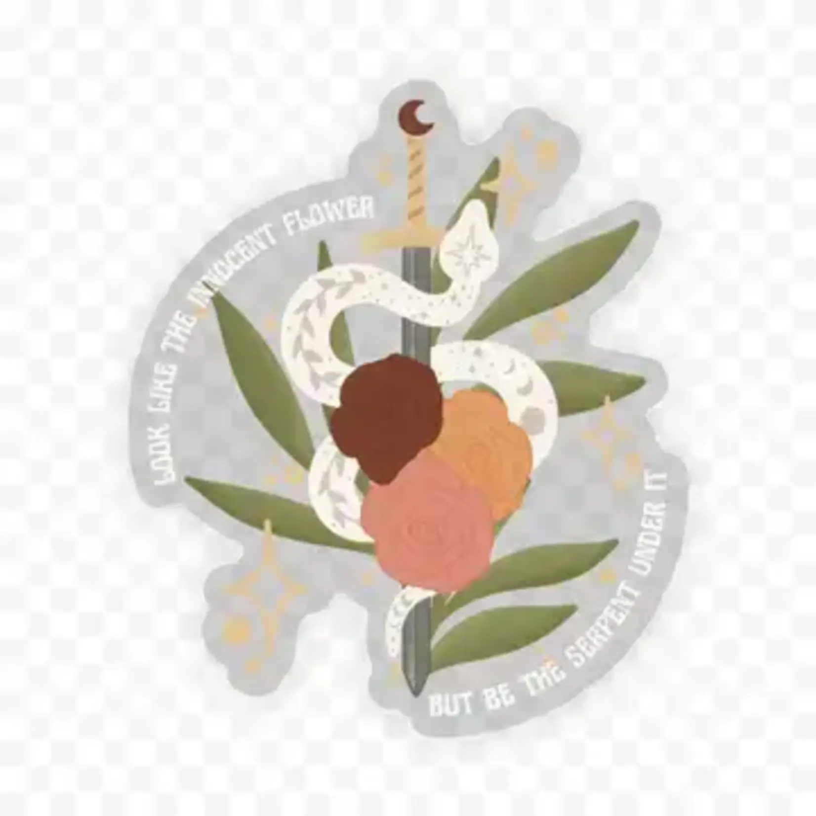 Meaggie Moos Clear Innocent Flower | Sticker