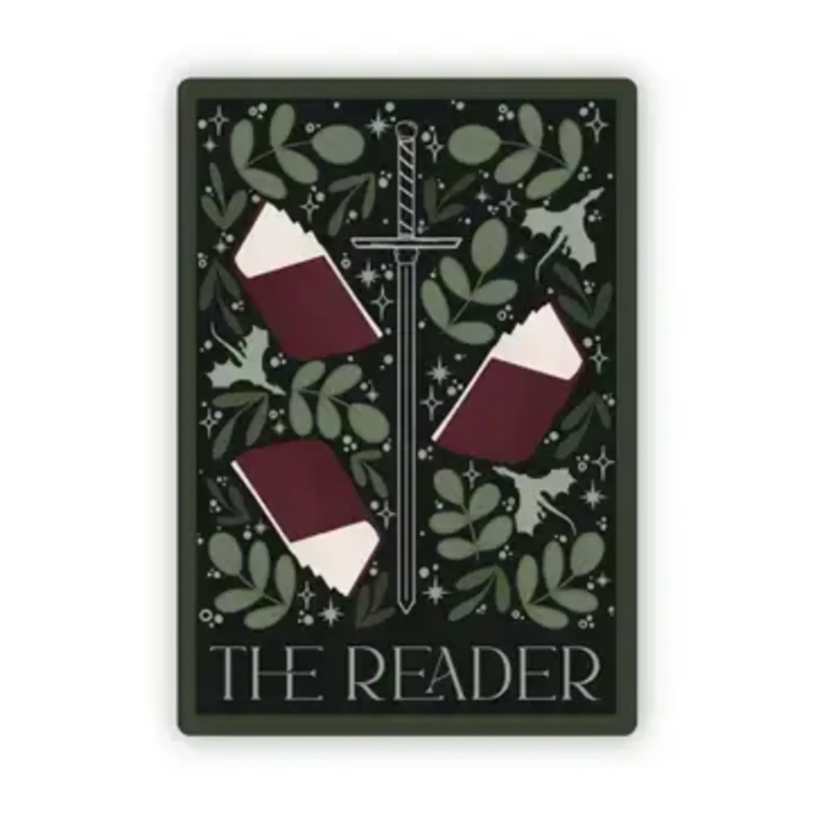 Meaggie Moos The Reader Tarot Card | Sticker